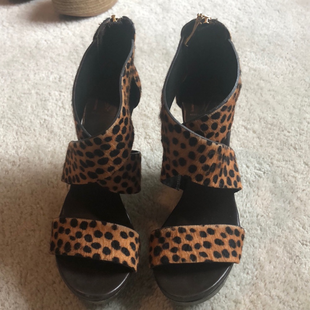 DVF Cheetah Print Wedges